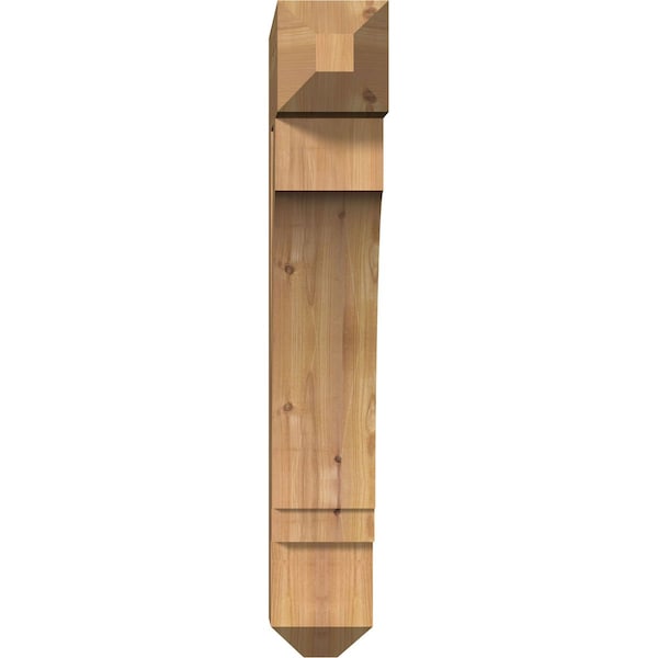 Imperial Craftsman Smooth Bracket, Western Red Cedar, 5 1/2W X 22D X 34H